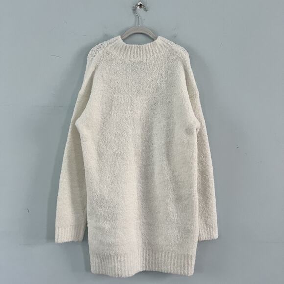 NWT English Factory Cozy Round Neck Cream Textured Knit Sweater Dress - Picture 5 of 9